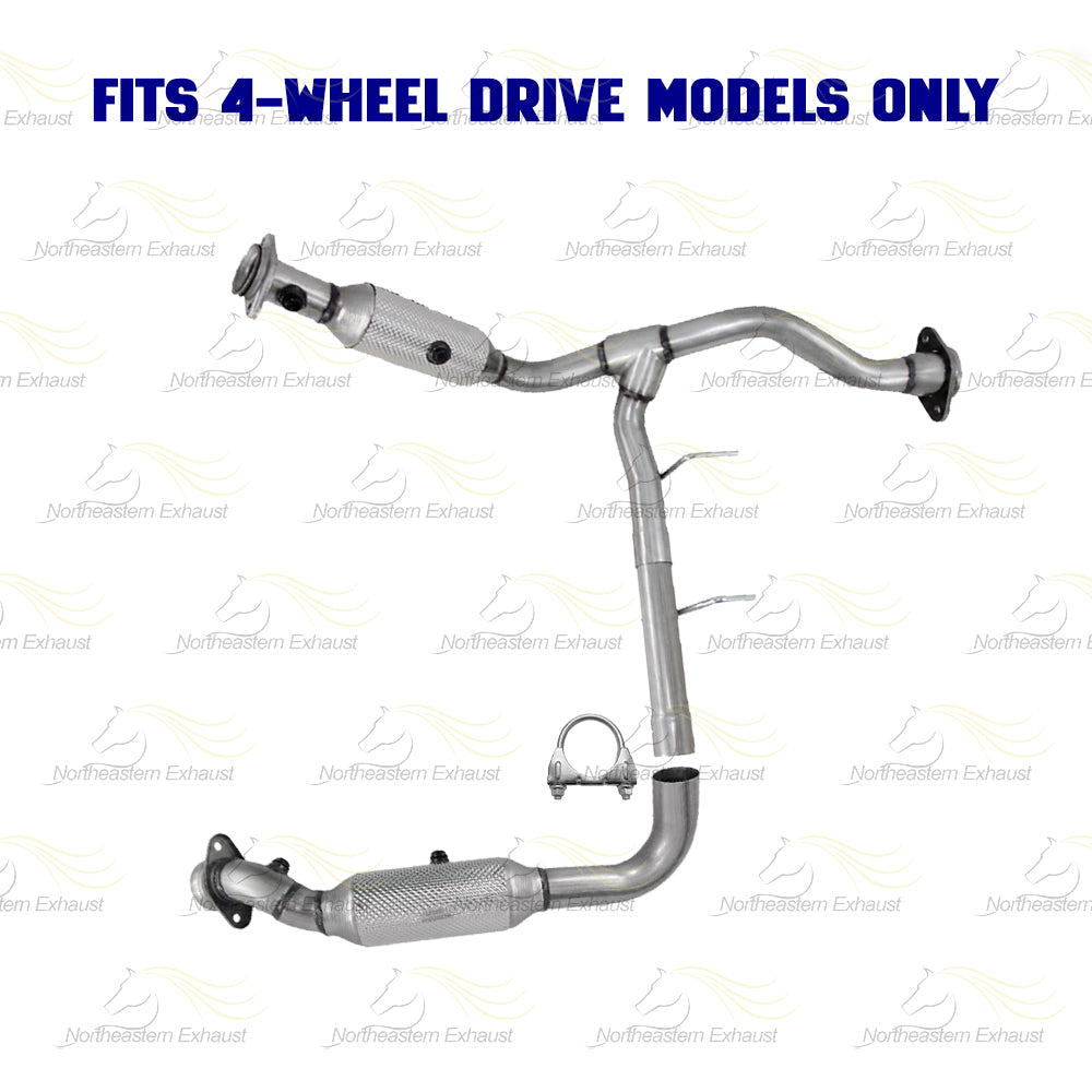 2009-2010 Ford F-150 4.6L 4WD Stainless Steel Pair of Exhaust Catalytic Converter Kit - EPA Approved