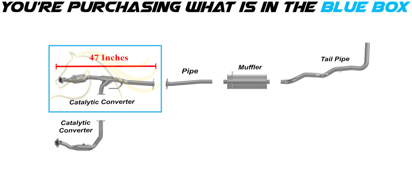 2007-2009 Mazda B4000 4.0L Stainless Steel Exhaust Passenger Side Catalytic Converter - EPA Approved