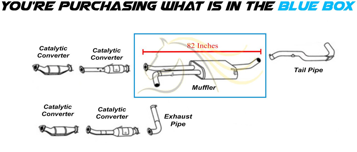 2012-2017 Nissan NV1500/NV2500 4.0L Exhaust Muffler | Stainless Steel