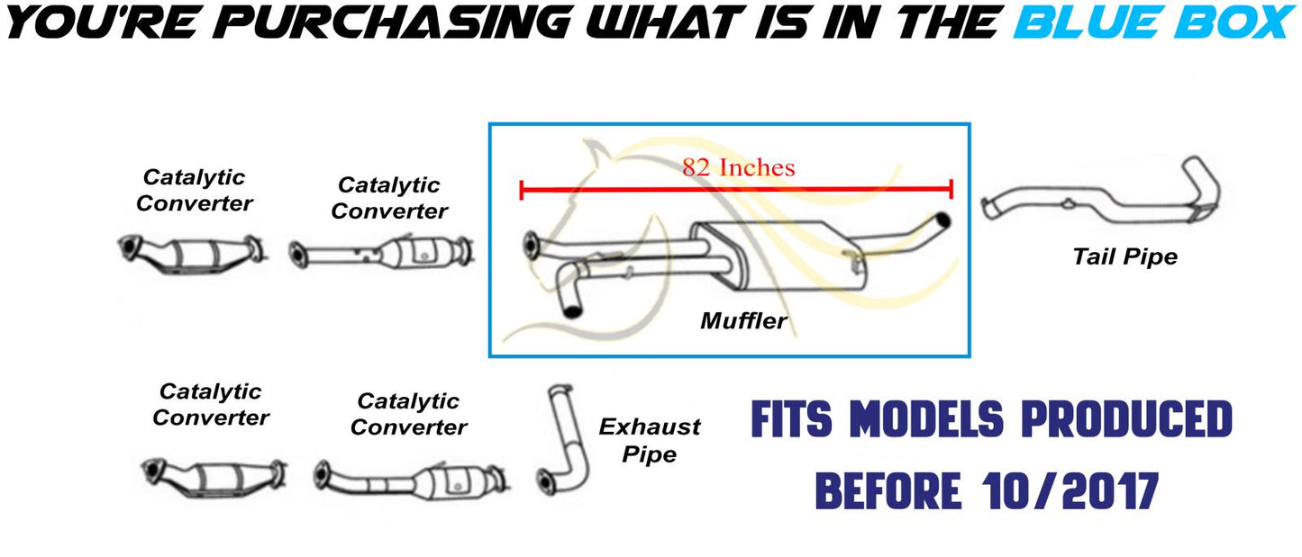 2012-2017 Nissan NV3500 4.0L Exhaust Muffler | Stainless Steel