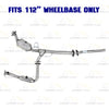 2007-2011 Ford Ranger 4.0L 112in WB Exhaust Pair of Catalytic w/ Extension Pipe Kit - EPA Approved