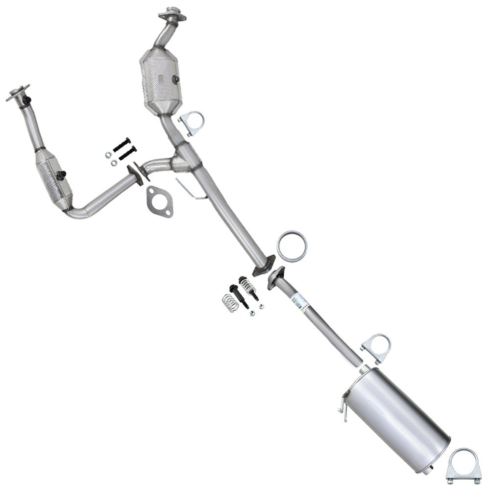 2007-2011 Ford Ranger 4.0L 112in WB Exhaust Pair of Catalytic, Extension Pipe & Muffler Kit - EPA Approved