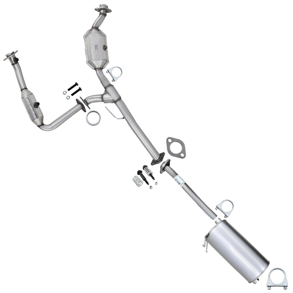 2007-2011 Ford Ranger 4.0L 112in WB Exhaust Pair of Catalytic, Extension Pipe & Muffler Kit - EPA Approved