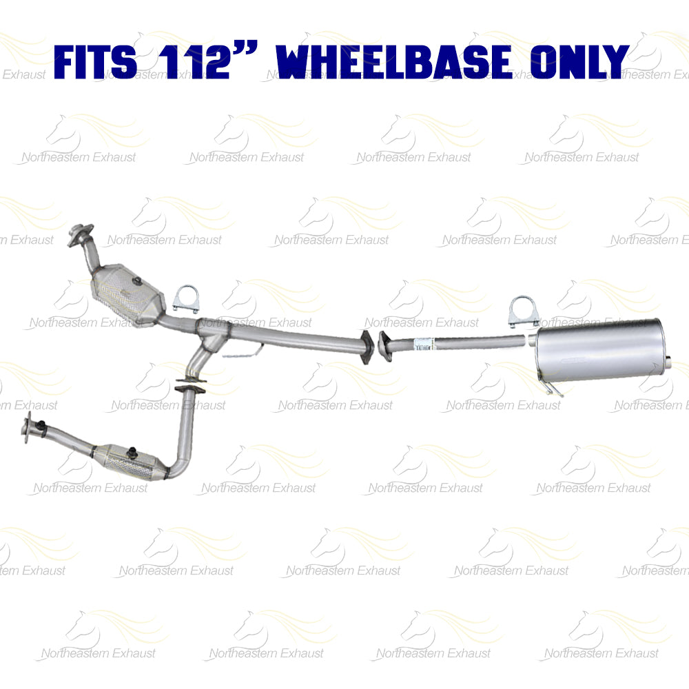 2007-2011 Ford Ranger 4.0L 112in WB Exhaust Pair of Catalytic, Extension Pipe & Muffler Kit - EPA Approved