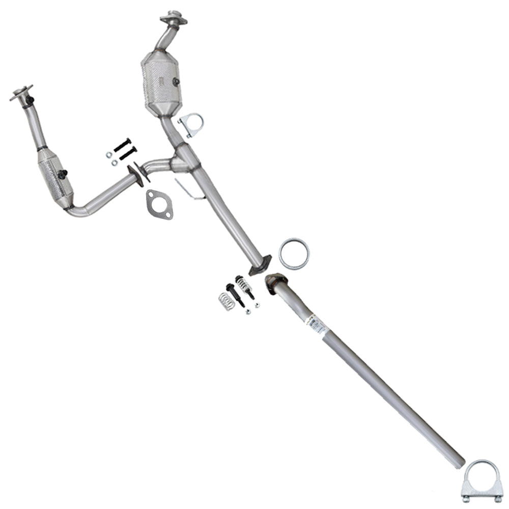 2007-2009 Mazda B4000 4.0L 126in WB Pair of Catalytic w/ Extension Pipe Kit - EPA Approved