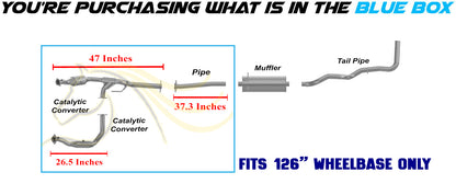 2007-2011 Ford Ranger 4.0L 126in WB Pair of Catalytic w/ Extension Pipe Kit - EPA Approved