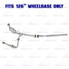 2007-2011 Ford Ranger 4.0L 126in WB Pair of Catalytic w/ Extension Pipe Kit - EPA Approved