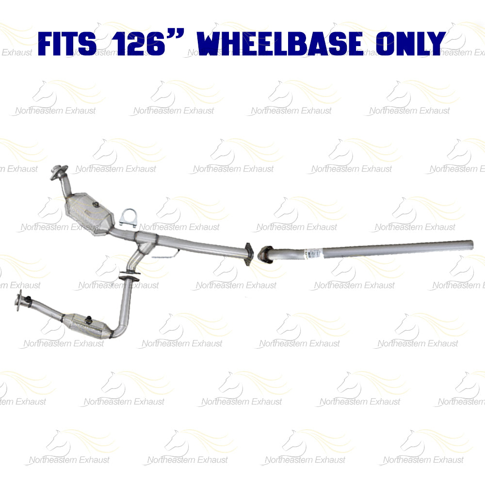 2007-2009 Mazda B4000 4.0L 126in WB Pair of Catalytic w/ Extension Pipe Kit - EPA Approved