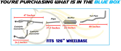 2007-2011 Ford Ranger 4.0L 126in WB Stainless Steel Complete Exhaust Kit - EPA Approved