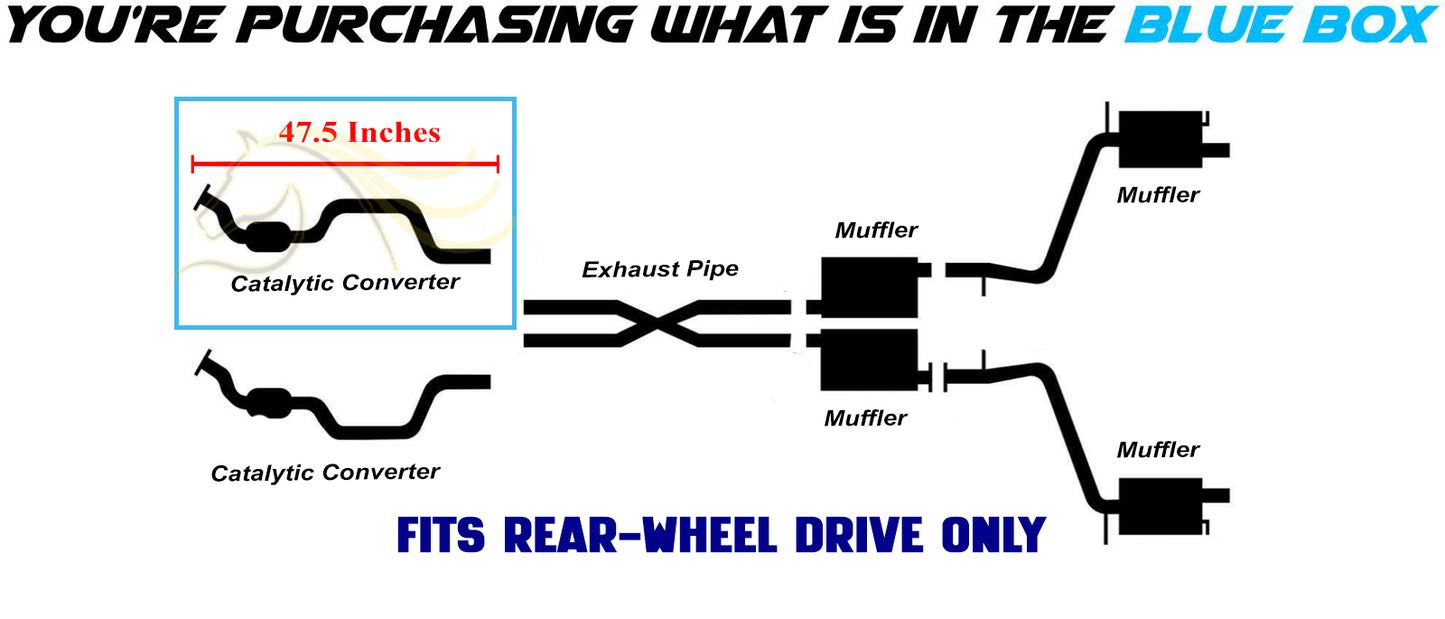 2011-2023 Dodge Challenger & Charger 5.7L RWD Passenger Side Catalytic Converter - EPA Approved