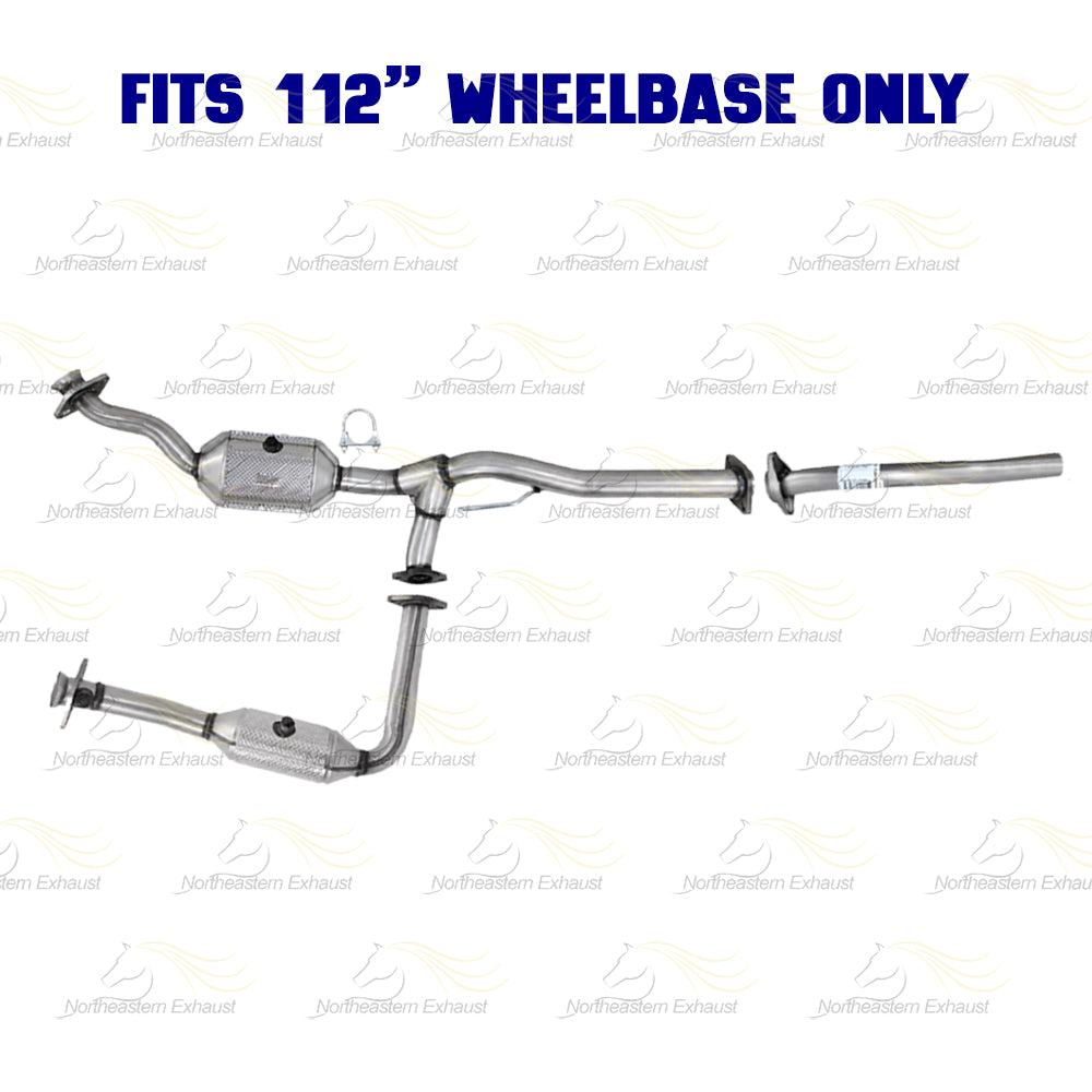 2007-2008 Ford Ranger 3.0L 112" WB Pair of Catalytic w/ Exhaust Pipe Kit - EPA Approved