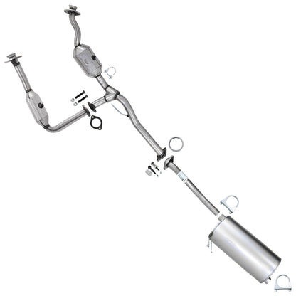 2007-2008 Ford Ranger 3.0L 112" WB Pair of Catalytic w/ Exhaust Pipe & Muffler Kit - EPA Approved