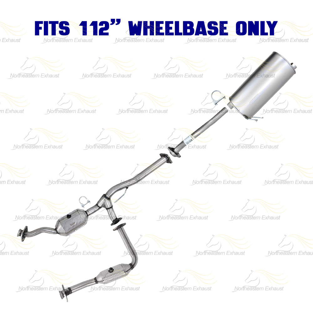 2007-2008 Ford Ranger 3.0L 112" WB Pair of Catalytic w/ Exhaust Pipe & Muffler Kit - EPA Approved