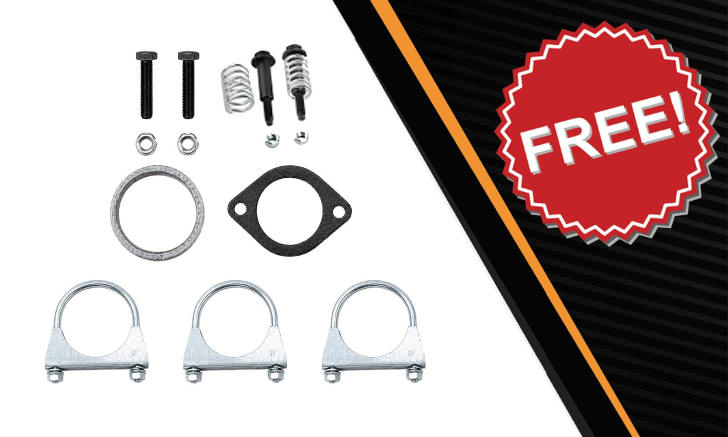 2007-2008 Ford Ranger 3.0L 112" WB Pair of Catalytic w/ Exhaust Pipe & Muffler Kit - EPA Approved