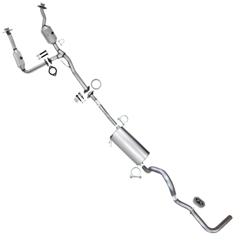 2007-2008 Ford Ranger & 2007 Mazda B3000 3.0L 112" WB Stainless Steel Complete Exhaust Kit - EPA