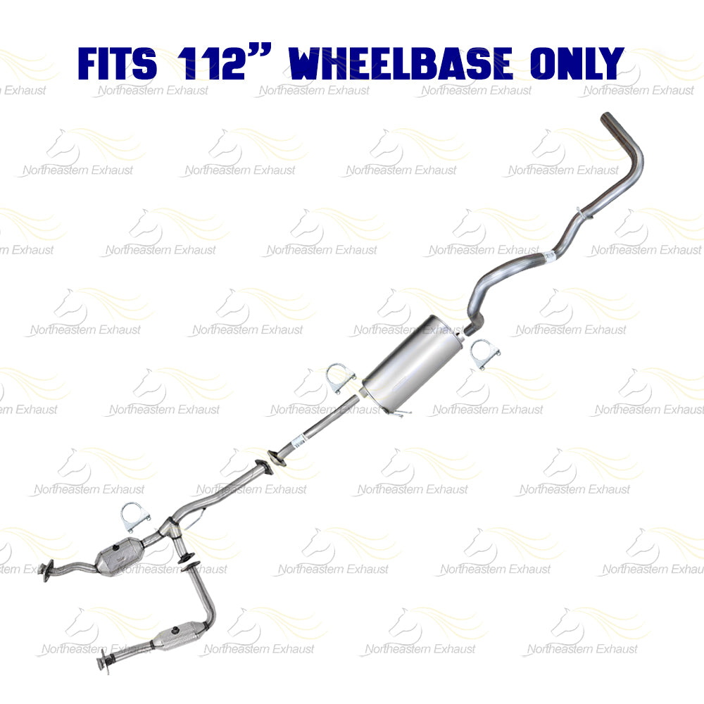 2007-2008 Ford Ranger & 2007 Mazda B3000 3.0L 112" WB Stainless Steel Complete Exhaust Kit - EPA