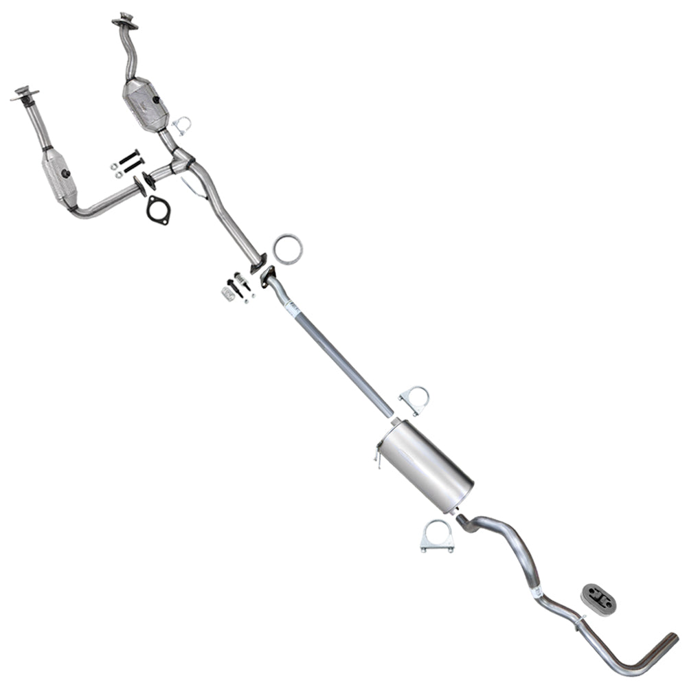 2007-2008 Ford Ranger & 2007 Mazda B3000 3.0L 126" WB Stainless Steel Complete Exhaust Kit - EPA