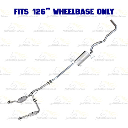 2007-2008 Ford Ranger & 2007 Mazda B3000 3.0L 126" WB Stainless Steel Complete Exhaust Kit - EPA