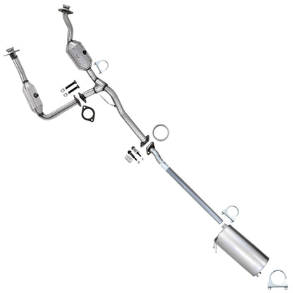 2007-2008 Ford Ranger 3.0L 126" WB Pair of Catalytic w/ Exhaust Pipe & Muffler Kit - EPA Approved