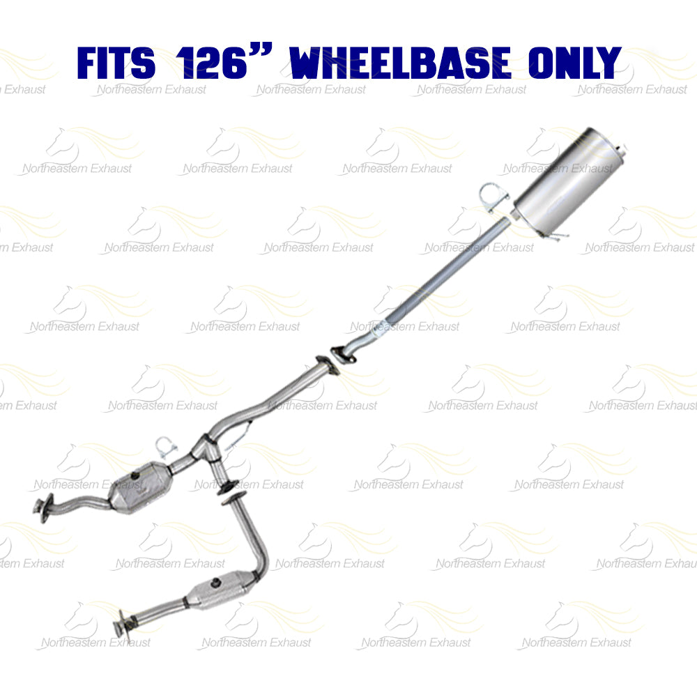 2007 Mazda B3000 3.0L 126" WB Pair of Catalytic w/ Exhaust Pipe & Muffler Kit - EPA Approved