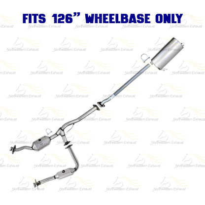 2007 Mazda B3000 3.0L 126" WB Pair of Catalytic w/ Exhaust Pipe & Muffler Kit - EPA Approved