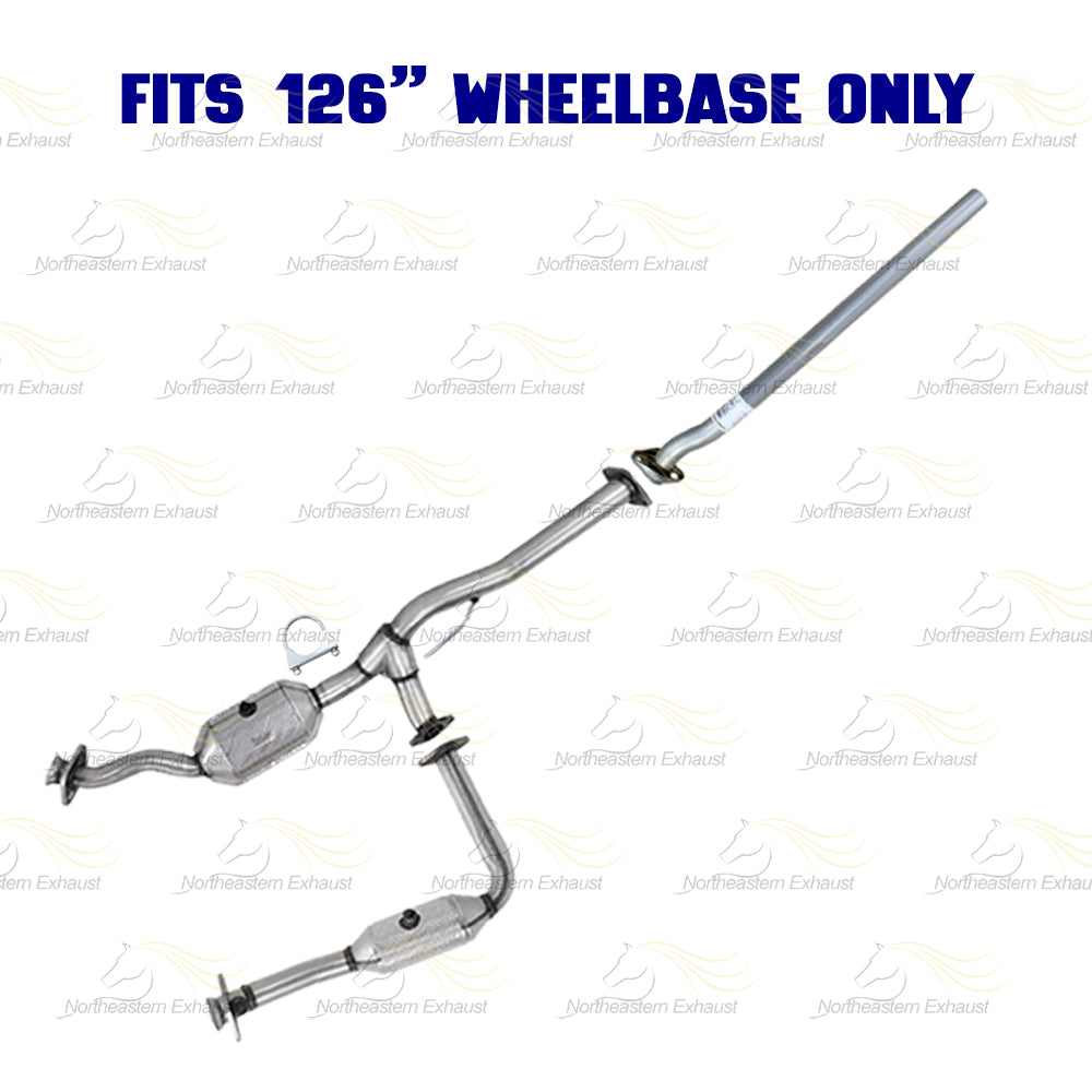 2007-2008 Ford Ranger 3.0L 126" WB Pair of Catalytic Converter w/ Exhaust Pipe Kit - EPA Approved