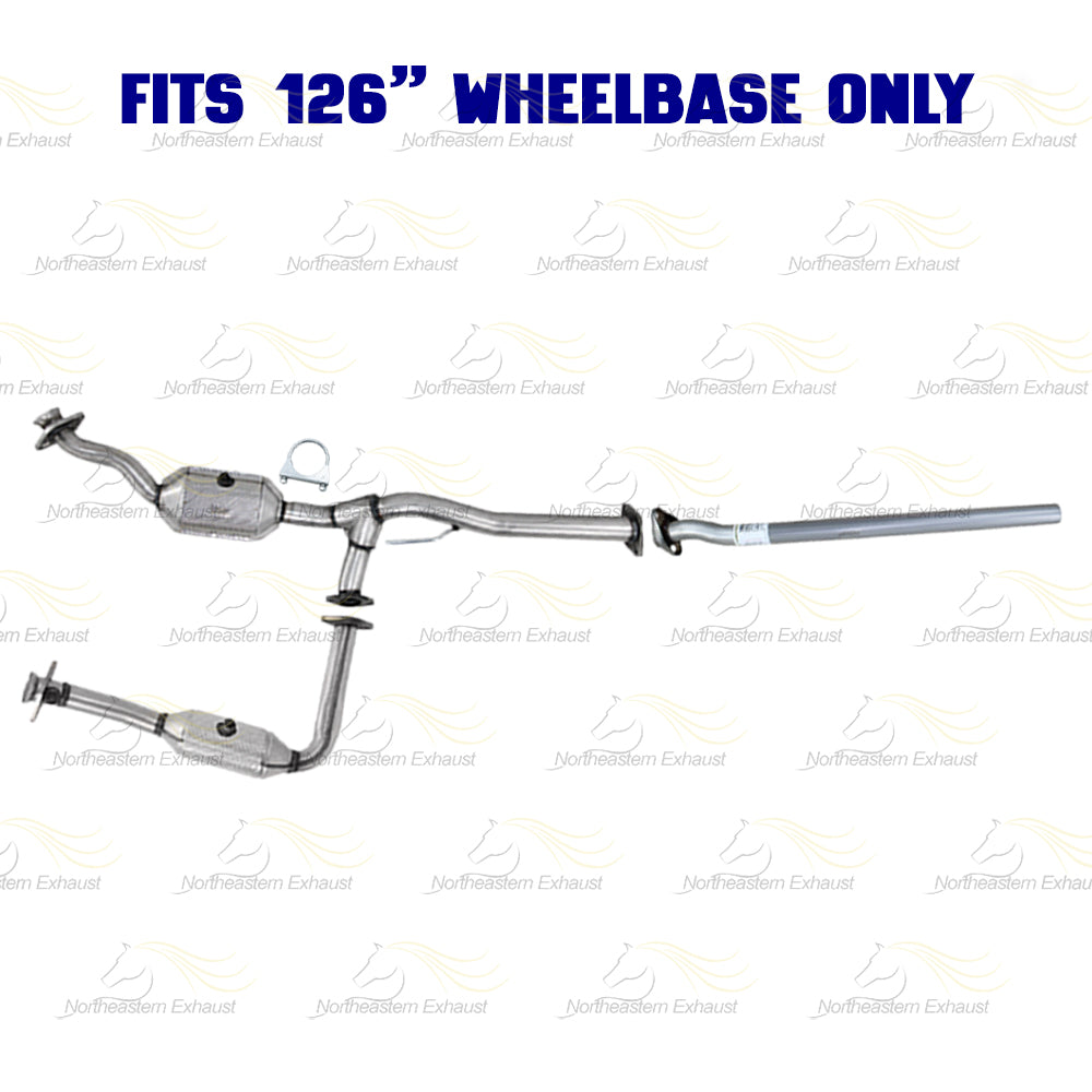 2007-2008 Ford Ranger 3.0L 126" WB Pair of Catalytic Converter w/ Exhaust Pipe Kit - EPA Approved
