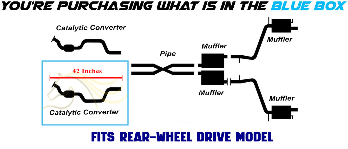 2011-2023 Dodge Challenger & Charger 5.7L RWD Exhaust Driver Side Catalytic Converter - EPA  Approved