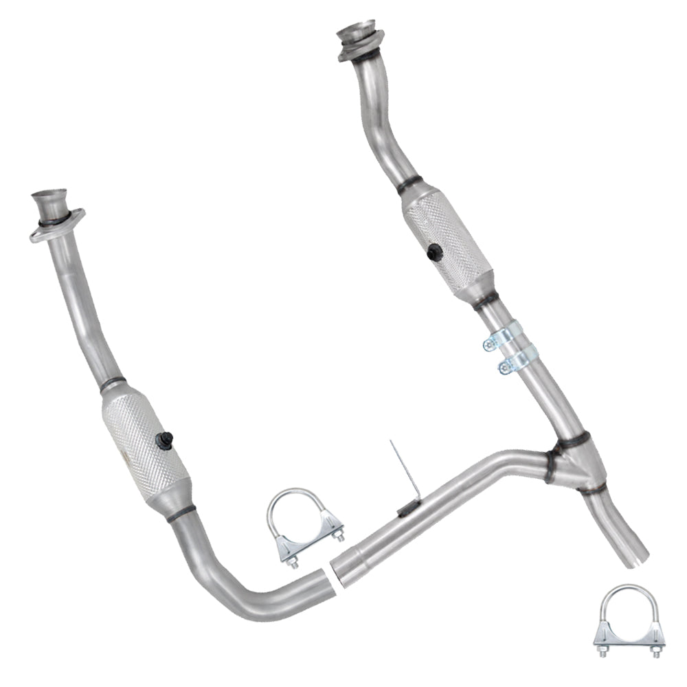 2005-2008 Ford F-150 4.2L Stainless Steel Exhaust Pair of Catalytic Converter - EPA  Approved