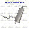 2012-2017 Jeep Wrangler 3.6L 2-Door Exhaust Pipe and Muffler