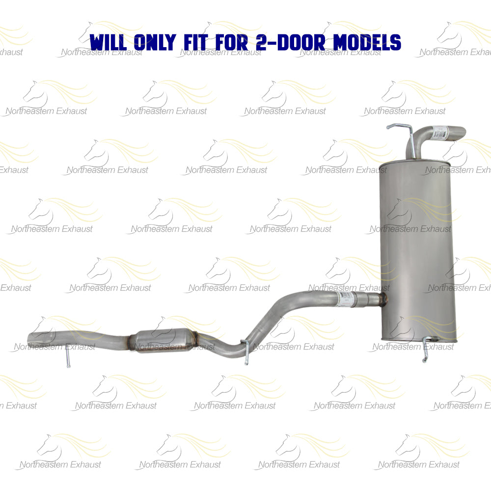 2012-2017 Jeep Wrangler 3.6L 2-Door Exhaust Pipe and Muffler
