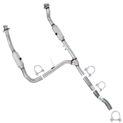 2005-2008 Ford F-150 4.2L 126" WB Pair of Catalytic w/ Extension Pipe & Intermediate Pipe Kit - EPA