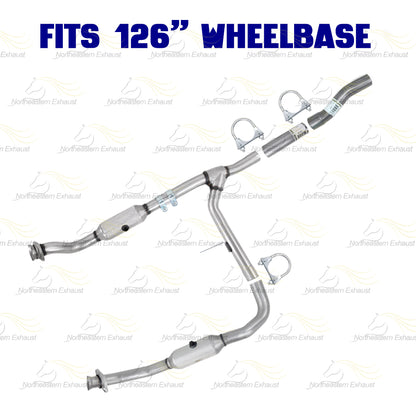 2005-2008 Ford F-150 4.2L 126" WB Pair of Catalytic w/ Extension Pipe & Intermediate Pipe Kit - EPA