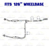 2005-2008 Ford F-150 4.2L 126" WB Pair of Catalytic w/ Extension Pipe & Intermediate Pipe Kit - EPA