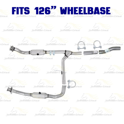 2005-2008 Ford F-150 4.2L 126" WB Pair of Catalytic w/ Extension Pipe & Intermediate Pipe Kit - EPA