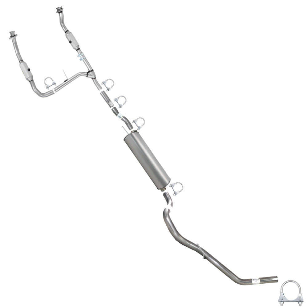 2005-2008 Ford F-150 4.2L 126" WB Stainless Steel Complete Exhaust Kit - EPA Approved
