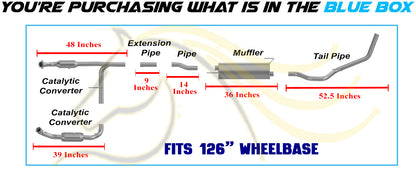 2005-2008 Ford F-150 4.2L 126" WB Stainless Steel Complete Exhaust Kit - EPA Approved