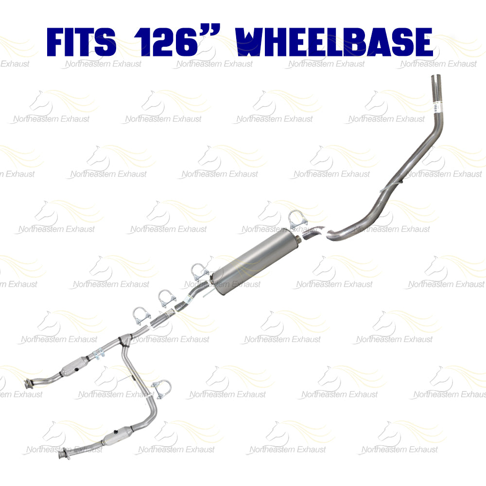 2005-2008 Ford F-150 4.2L 126" WB Stainless Steel Complete Exhaust Kit - EPA Approved