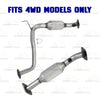 2016-2023 Toyota Tacoma 3.5L 4WD Stainless Steel Pair of Exhaust Rear Catalytic Converter - EPA