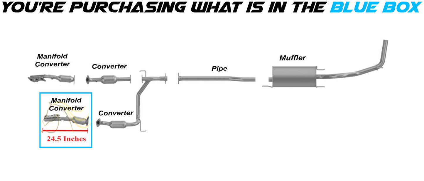 2012-2015 Toyota Tacoma 4.0L EPA Exhaust Front Driver Side Manifold Converter