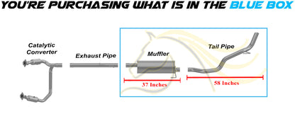 2011-2012 Ram 1500 3.7L & 2011-2013 RAM 1500 4.7L Stainless Steel Exhaust Muffler & Tail Pipe Kit