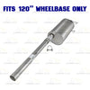 2009–2010 Dodge Ram 1500 3.7L 4.7L & 5.7L 120 WB" Stainless Steel Exhaust Pipe with Muffler Kit