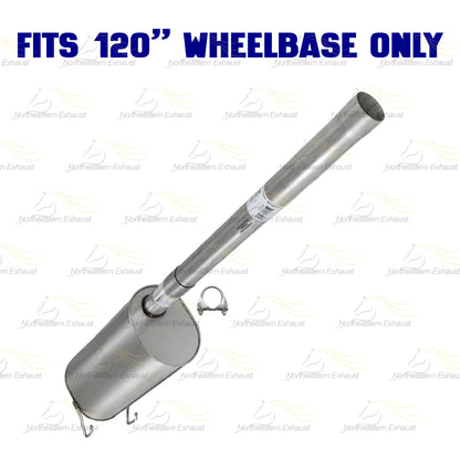 2009–2010 Dodge Ram 1500 3.7L 4.7L & 5.7L 120 WB" Stainless Steel Exhaust Pipe with Muffler Kit
