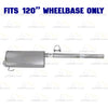 2009–2010 Dodge Ram 1500 3.7L 4.7L & 5.7L 120 WB" Stainless Steel Exhaust Pipe with Muffler Kit