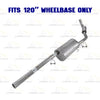 2009-2010 Dodge Ram 1500 5.7L 120in WB Exhaust Pipe, Muffler, Tail Pipe Kit | Stainless Steel
