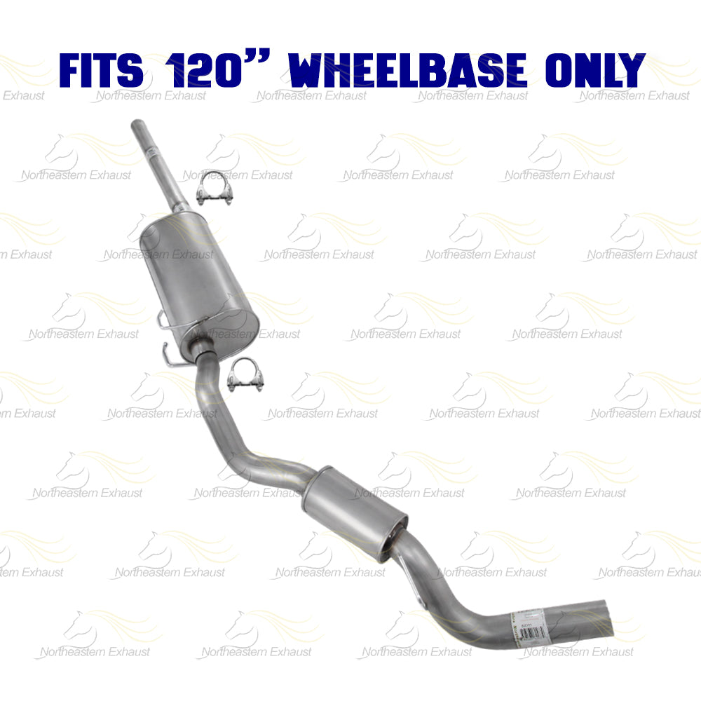 2011-2018 Ram 1500 5.7L 120in WB Exhaust Pipe, Muffler, Tail Pipe Kit | Stainless Steel
