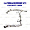 2004-2006 Ford F-150 4WD Pair of Catalytic Converter | Stainless Steel | EPA Approved