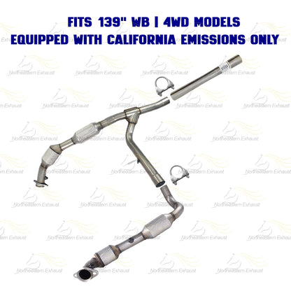 2004-2006 Ford F-150 5.4L 139" WB Pair of Catalytic w/ Exhaust Pipe Kit | Stainless Steel | EPA