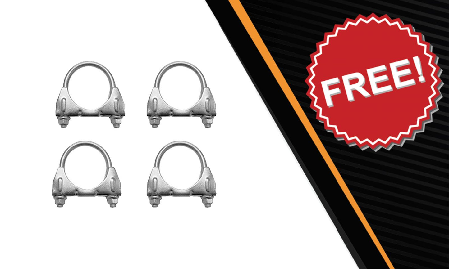2004-2006 Ford F-150 5.4L 139" WB Pair of Catalytic w/ Exhaust Pipe Kit | Stainless Steel | EPA