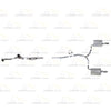 2016-2019 Ford Explorer 3.5L Front & Rear Y pipe w/ Pair of Mufflers Kit | Stainless Steel